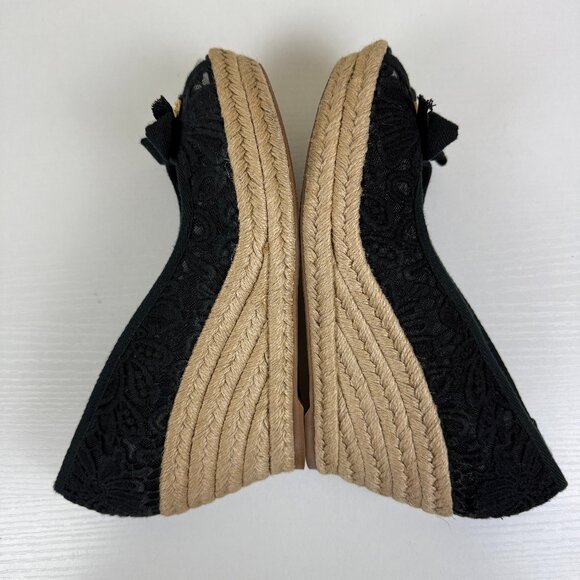 EUC Tory Burch Jackie Espadrille Wedge - Picture 7 of 10